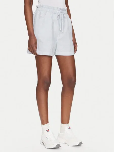 Pantaloni scurți din denim Tommy Jeans albastru