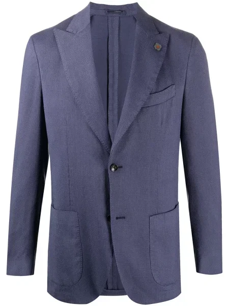 Sacou Lardini tricotate albastru