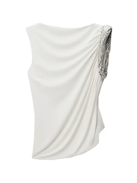 Top Alexander Wang fără mâneci alb