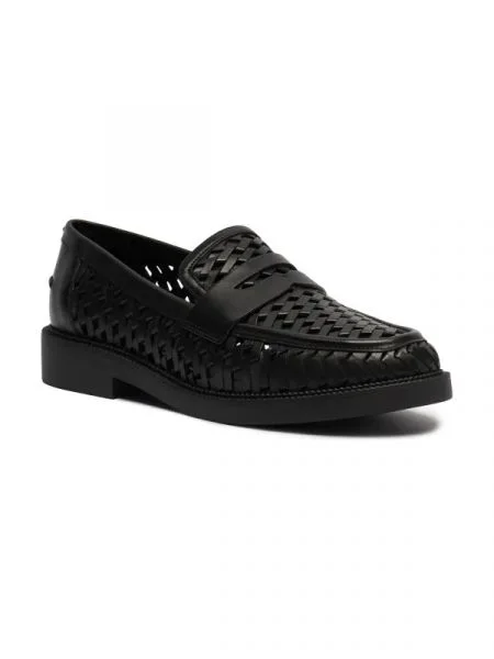 Michael Kors De piele pantofi loafer EDEN negru