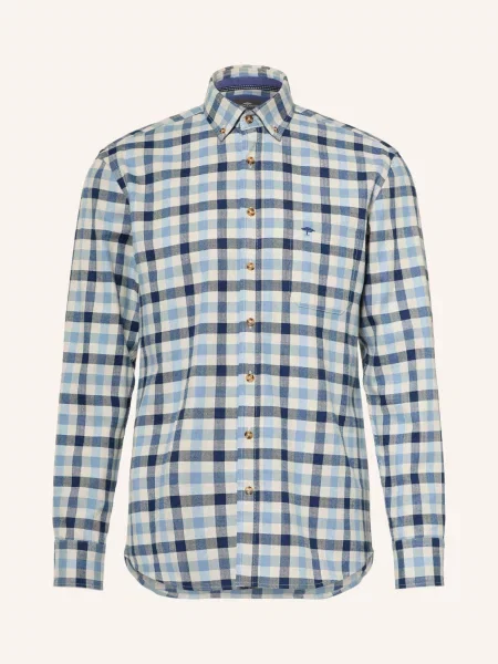 Fynch-Hatton Košile Regular Fit tmavě / krémová / tmavě modrá
