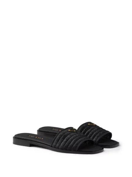 Papuci Prada din piele negru