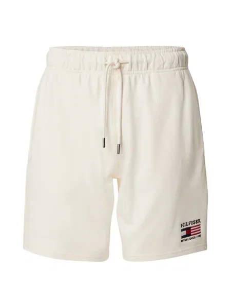 Tommy Hilfiger Pantaloni scurți sport American Écru alb