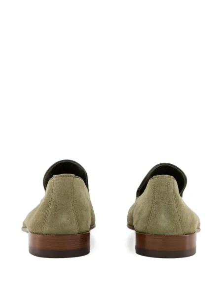 Pantofi loafer Manolo Blahnik din piele de căprioară verde
