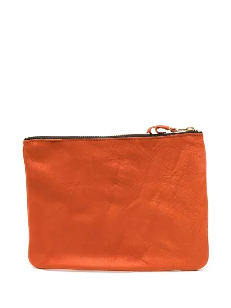 Iš natūralios odos piniginė Comme Des Garçons Wallet oranžinė