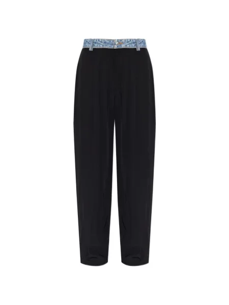 Pantaloni palazzo Alexander Wang negru