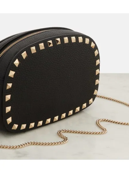 Torebka crossbody Valentino Garavani skórzana czarna