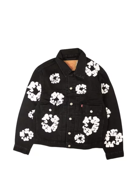 Geacă de blugi Denim Tears cu imagine negru