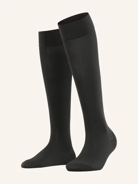 Falke Podkolanówki Cotton Touch schwarz czarne