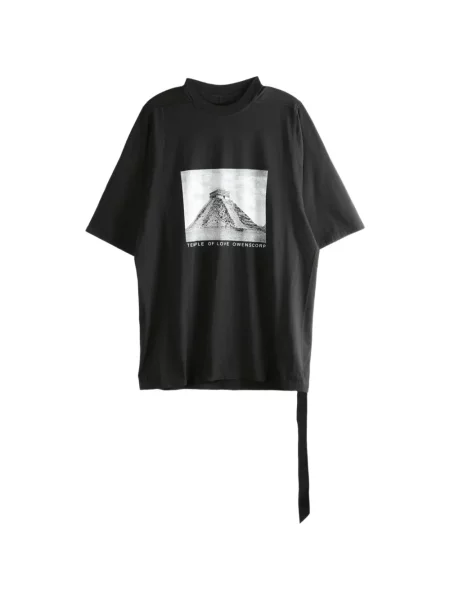Tricou Rick Owens Drkshdw cu imagine scurt negru