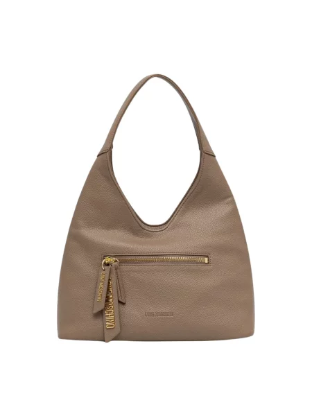 Love Moschino torebka hobo z imitacji skóry brązowa