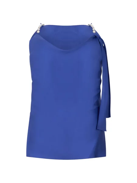 Bluză Alberta Ferretti drapată albastru