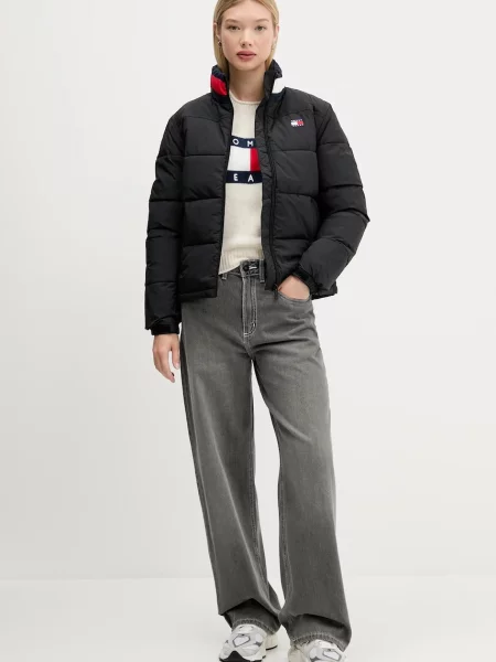 Jakna Tommy Jeans črna