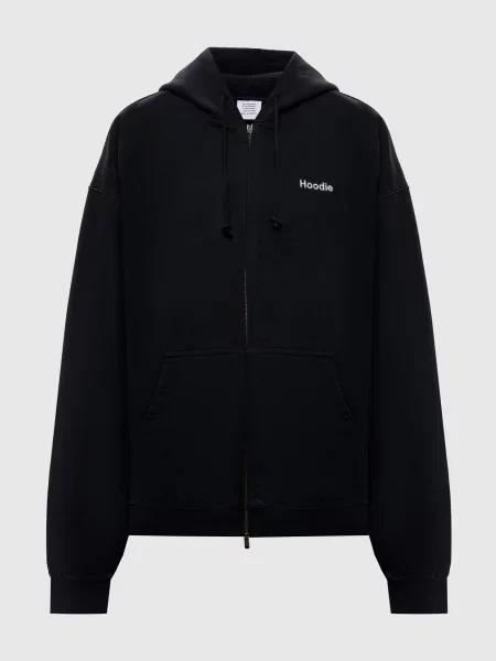 Худі з вишивкою Vetements чорне