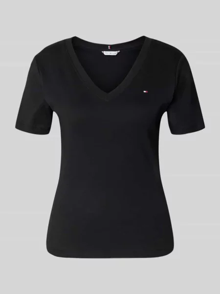 Tommy Hilfiger Koszulka Kobiety jednolity S czarny