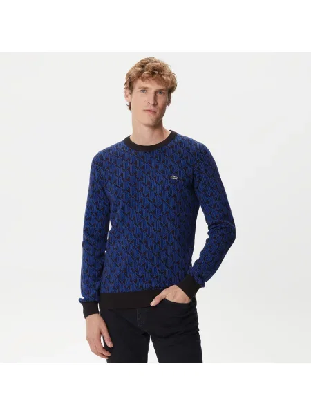 Lacoste Sweter Lacoste niebieski