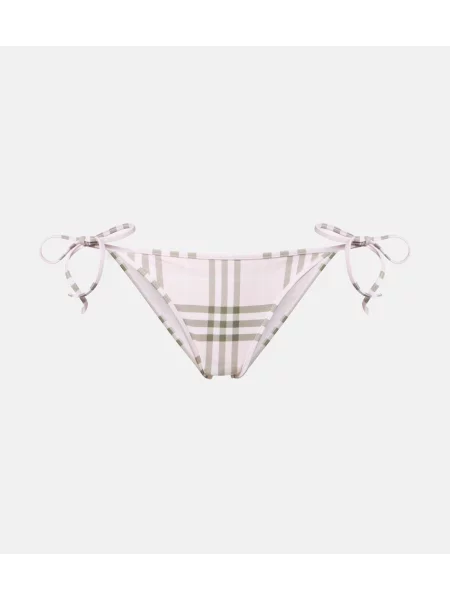 Bikini Burberry w kratę różowe