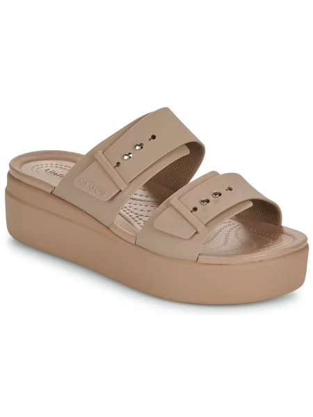 Natikači Crocs z zaponko bež