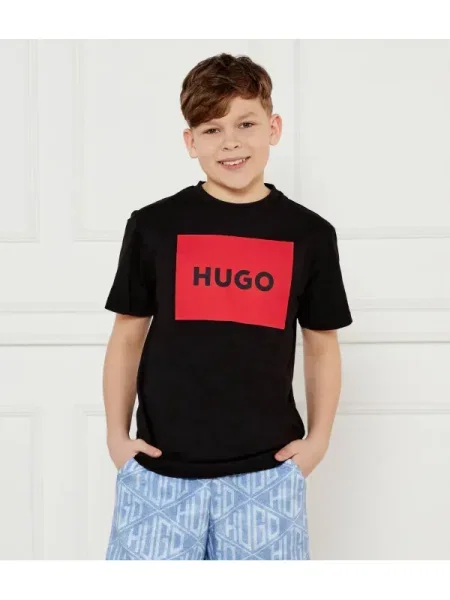 HUGO KIDS Póló fekete