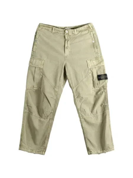 Παντελόνι cargo Stone Island πέτρες με κορδόνι πράσινο