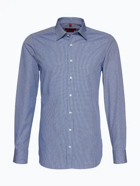 Finshley & Harding Koszula Mężczyźni Slim Fit 39 niebieski