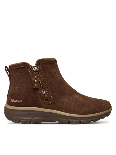 Skechers Botine Easy Going Urban Zip maro