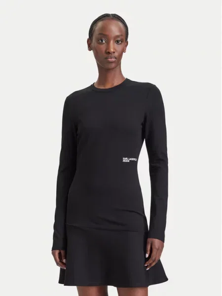 Karl Lagerfeld Jeans Rochie tricotată negru