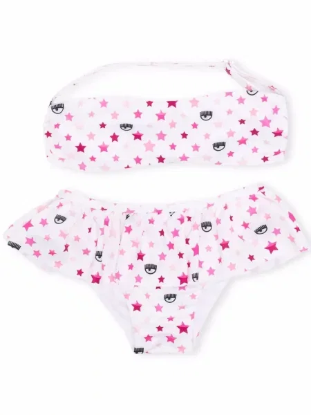 Bikini dziecięce Chiara Ferragni białe