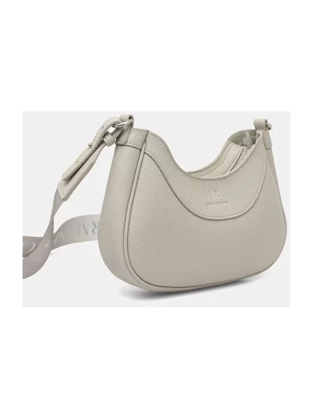 Armani Exchange torebka crossbody z imitacji skóry szara