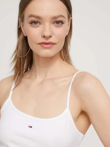Топ Tommy Jeans розово