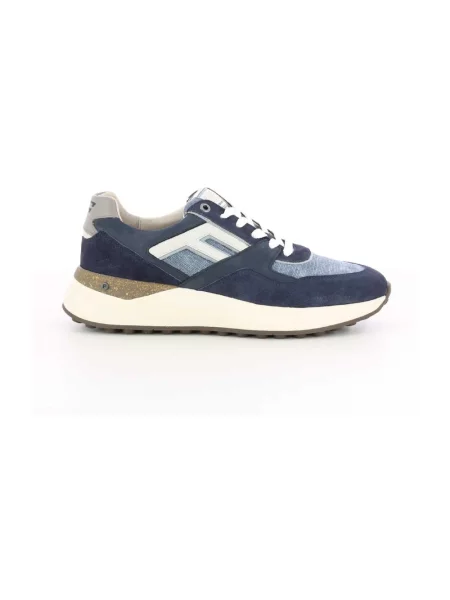 Sneakersy Floris Van Bommel skórzane niebieskie