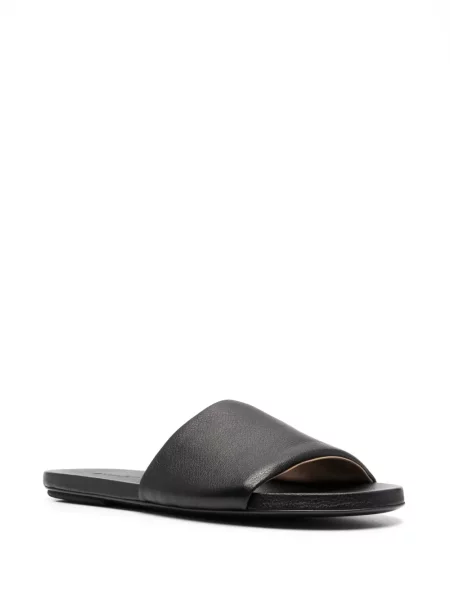 Papuci Marsell din piele slip-on negru