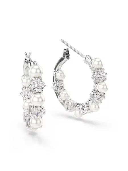 Swarovski Náušnice strieborná / priehľadná