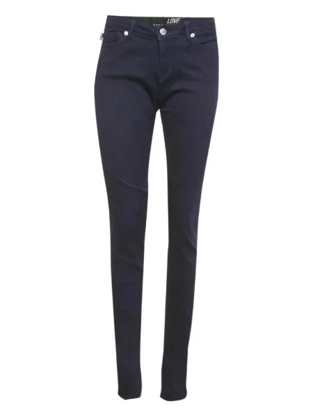 Blugi Love Moschino cu 5 buzunare albastru