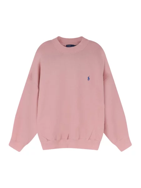 Bluza nierozpinana Polo Ralph Lauren z okrągłym dekoltem różowa