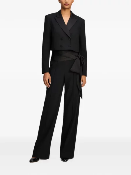 Pantaloni Cinq A Sept cu funde negru