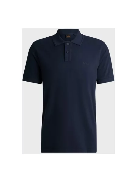 BOSS Orange polo Prime niebieska