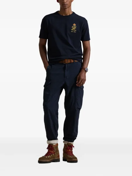 Polo Polo Ralph Lauren cu imagine de lână de costum verde