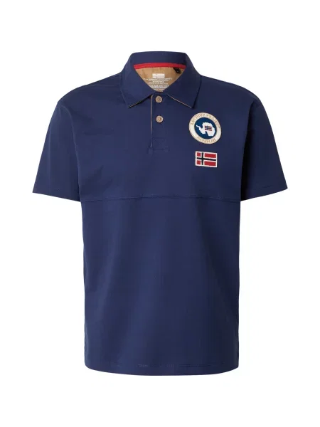 Napapijri Tricou polo E-Reflect Bleumarin alb