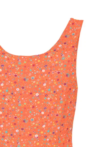 Body Lhd cu model floral portocaliu