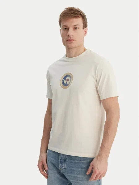 Napapijri Tricou S-Phos Écru