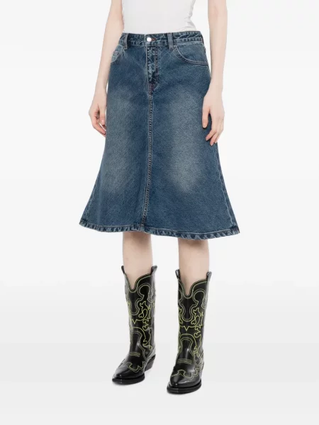 Fustă din denim Jnby albastru