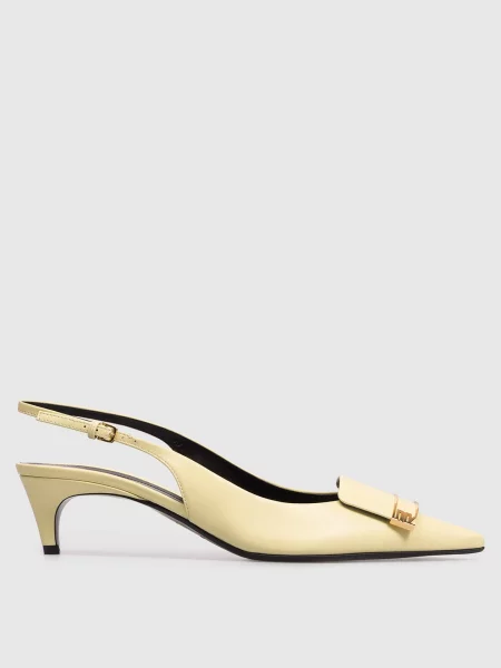 Шкіряні босоніжки Sergio Rossi жовті