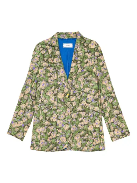 Sacou Maliparmi cu model floral cu imagine verde