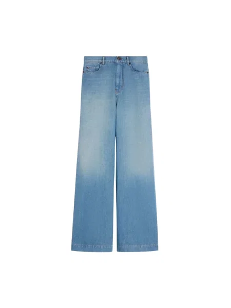Podróż jeansy dzwony Weekend Max Mara dzwony niebieskie