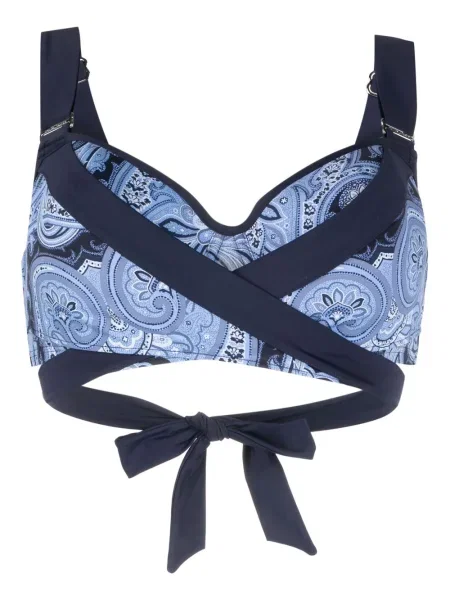 Bikini Marlies Dekkers cu imagine cu model paisley albastru