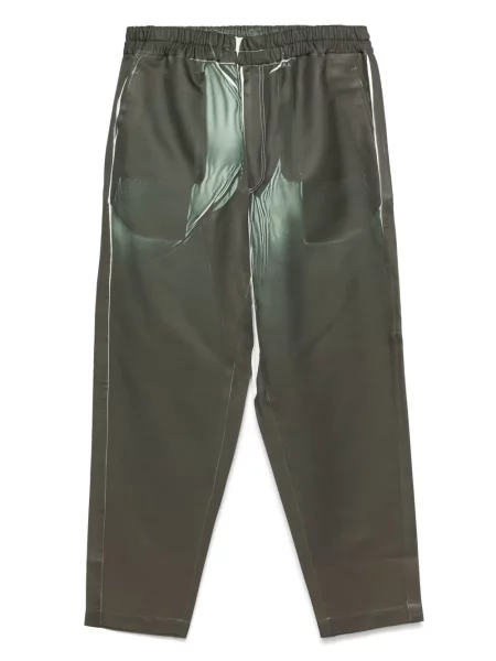 Hlače Comme Des Garçons Shirt s printom zelena