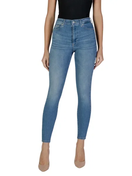 Skinny jeansy skinny Tommy Jeans retro niebieskie