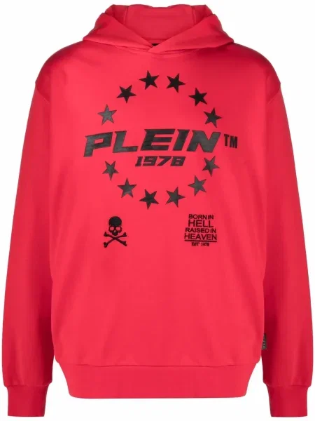 Pulover Philipp Plein cu imagine roșu