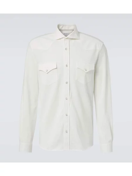 Košile Brunello Cucinelli bílá